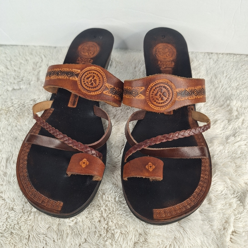 Acosta Rich Brown Leather Footwear